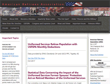 Tablet Screenshot of americanretirees.org